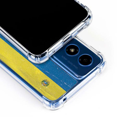 Venezuela Flag Distressed Moto G Play 4G (2024) Clear Case